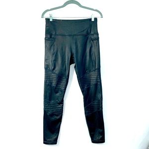 Athleta Moto leggings sparkly grey size M